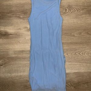 Baby blue mesh dress.